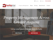 Tablet Screenshot of luckystarproperties.com